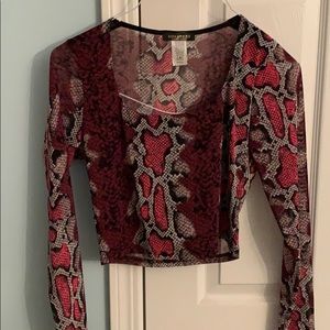 snake skin long sleeve